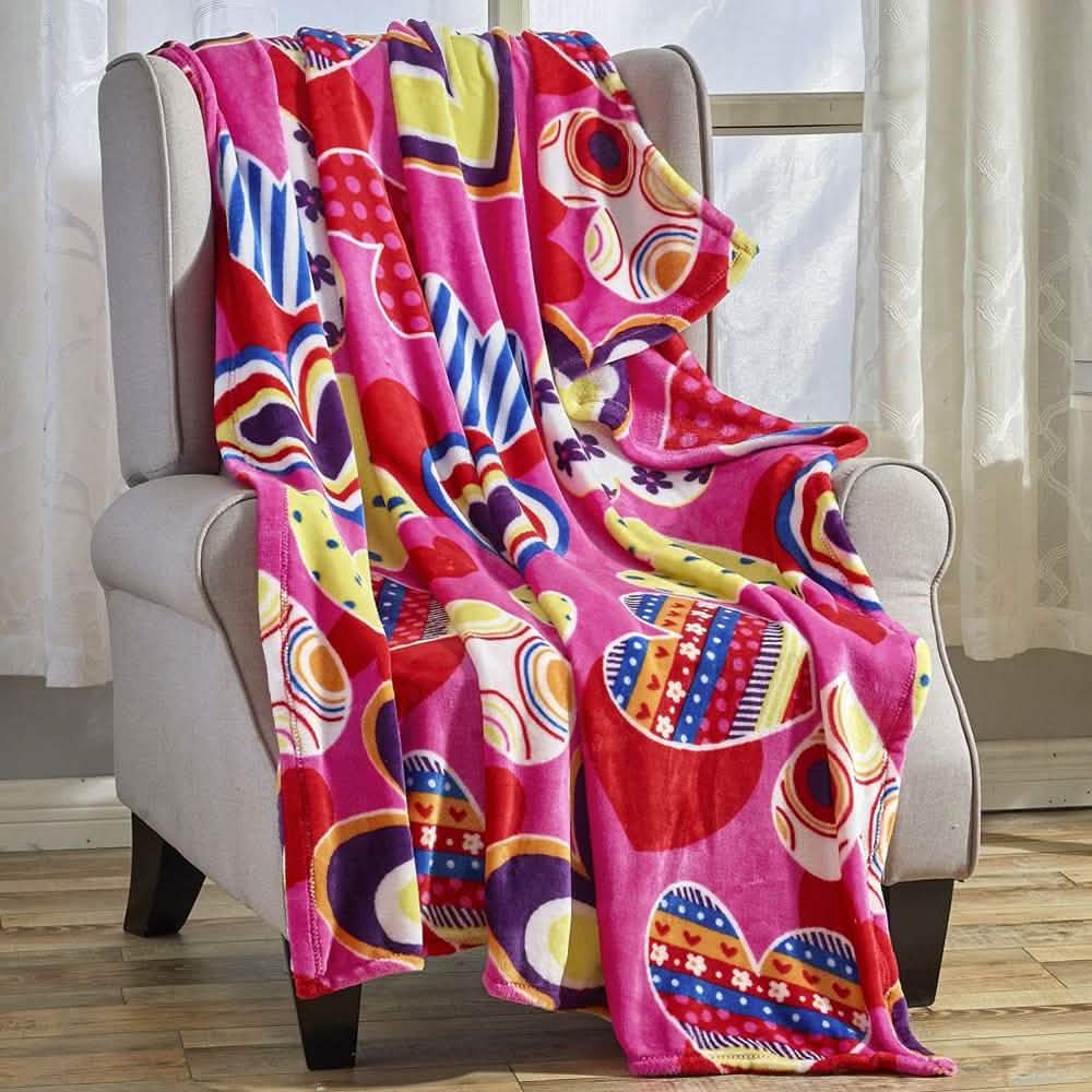 Super Soft Microplush Valentine Throw - Assorted Styles Linen & Bedding No. 4 - DailySale