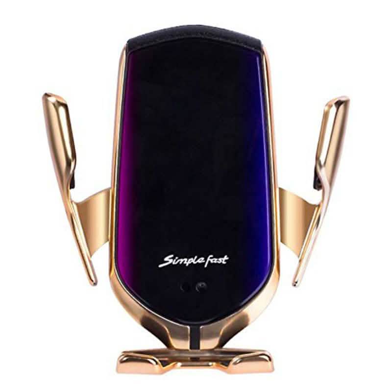 Survival-Pax Co. Smart Sensor Wireless Car Charger Mount Automotive Gold - DailySale