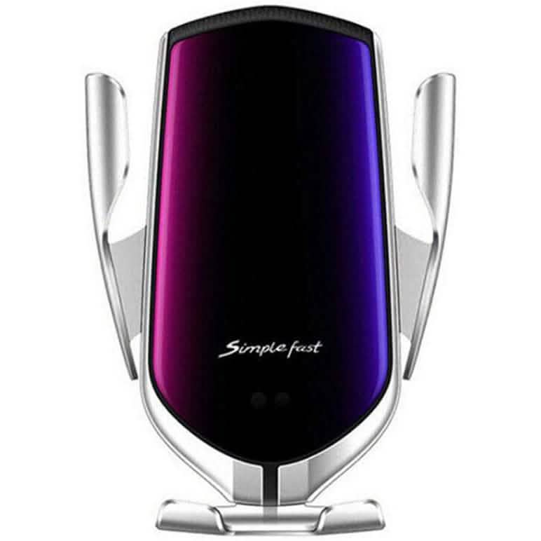 Survival-Pax Co. Smart Sensor Wireless Car Charger Mount Automotive Silver - DailySale