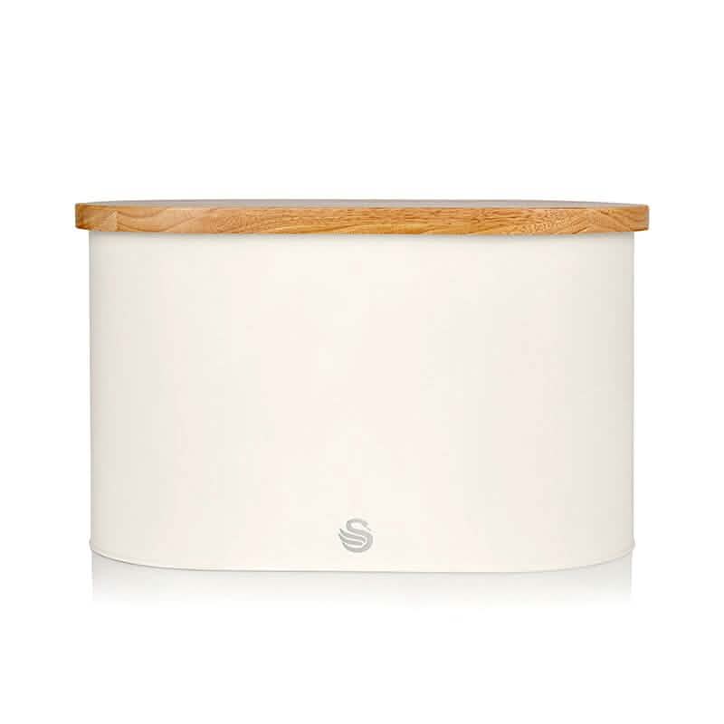 Swan Nordic Bread Bin & Cutting Board Kitchen Storage White - DailySale