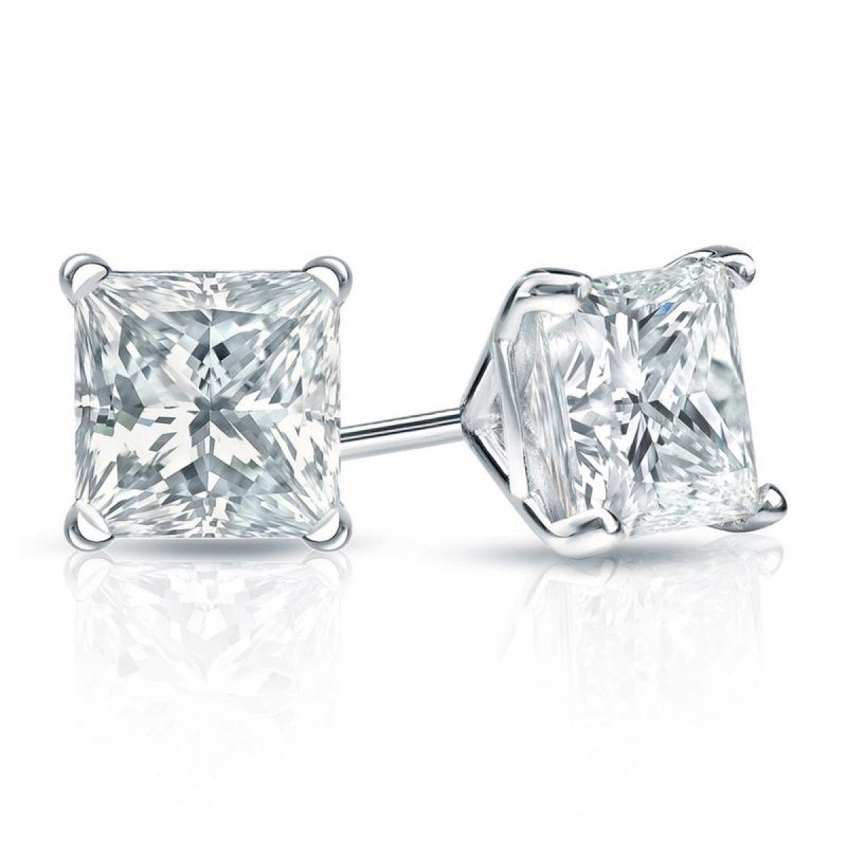 Swarovski princess online cut stud earrings