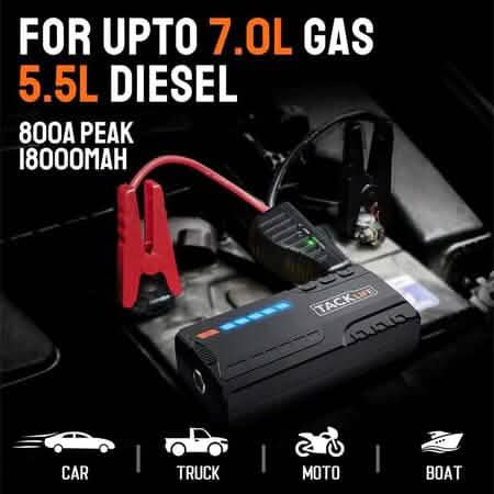 T6 800A Peak 18000mAh Car Jump Starter Automotive - DailySale