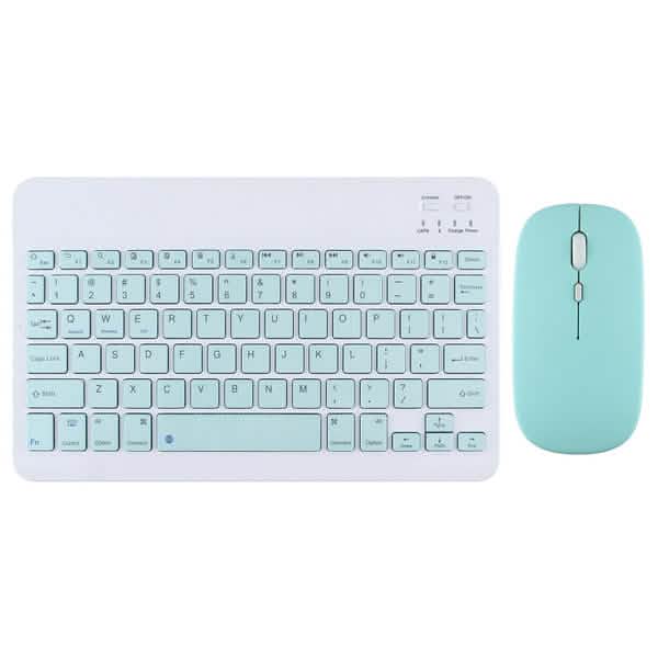 Tablet Wireless Keyboard and Mouse for iPad Computer Accessories Light Green - DailySale