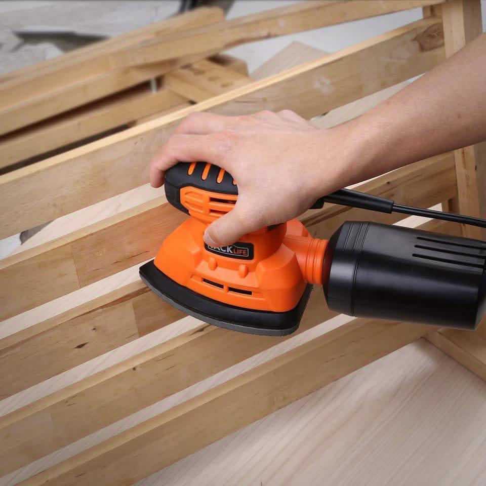 Tacklife Classic Mouse Detail Sander With 12 Pieces Sandpapers Home Improvement - DailySale