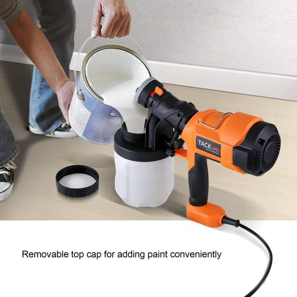 TACKLIFE Paint Sprayer, High Power HVLP Home Electric Paint Gun Home Improvement - DailySale