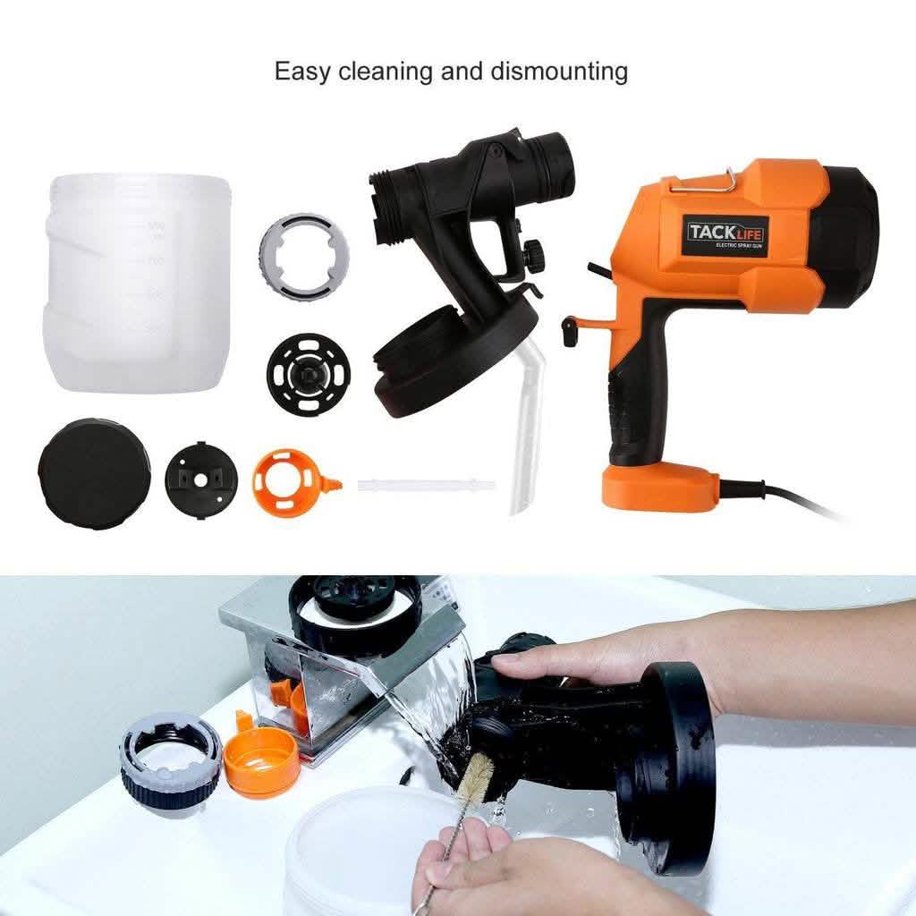 TACKLIFE Paint Sprayer, High Power HVLP Home Electric Paint Gun Home Improvement - DailySale