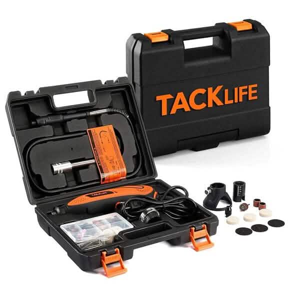 Tacklife Rotary Tool Kit with Upgraded MultiPro Keyless Chuck RTD35ACL Home Improvement - DailySale