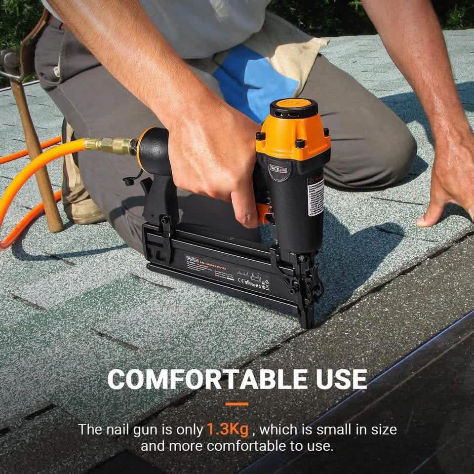 TACKLIFE TK5040-Brad Nailer, Pneumatic, 18GA 2-In-1 Nailer Home Improvement - DailySale