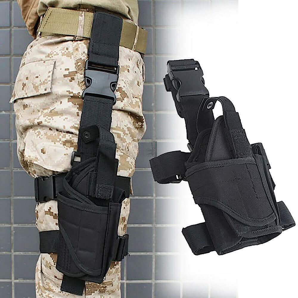 Tactical Pistol Adjustable Gun Drop Leg Thigh Holster Pouch Holder Bag Tactical - DailySale