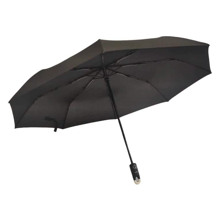 TAHARI® Automatic Open & Close Compact Travel Umbrella With Contour Handle Everything Else Black - DailySale