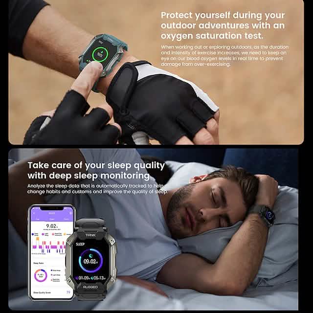 TANK M1 PRO Smart Watch 1.72 inch Smartwatch Fitness Watch Smart Watches - DailySale