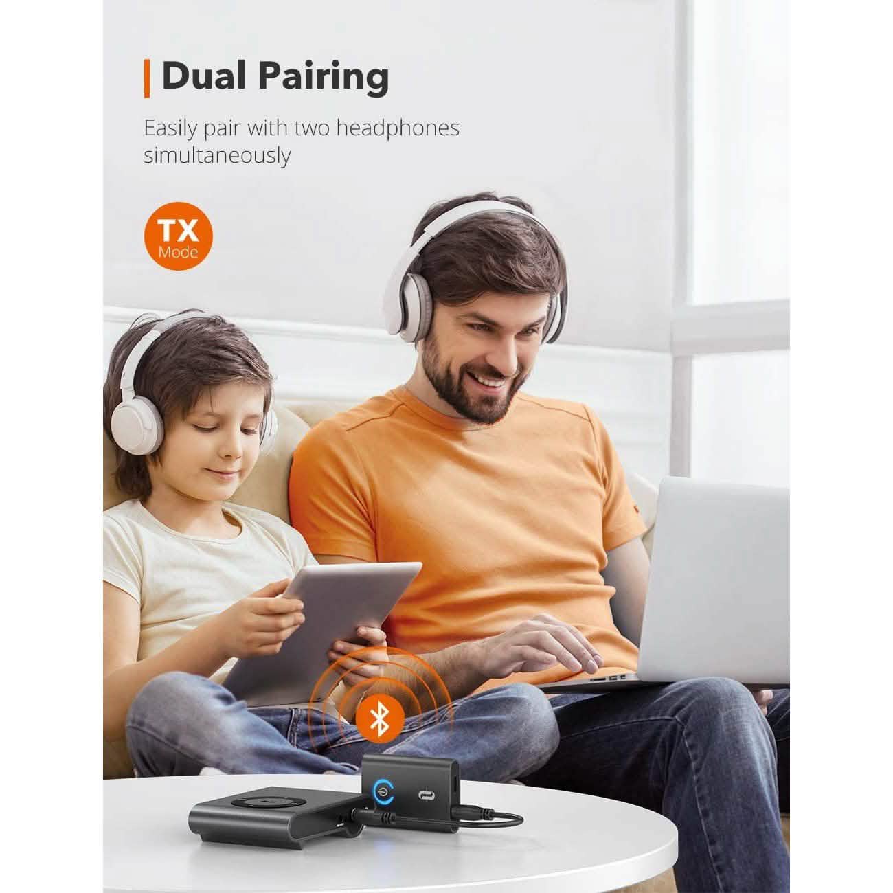TaoTronics Bluetooth 5.0 Transmitter and Receiver Headphones & Audio - DailySale
