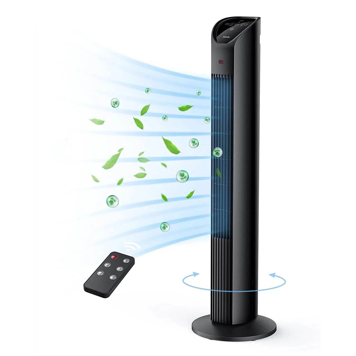 TECHVILLA 75° Oscillating Fan with Remote, 3 Modes 3 Speeds Household Appliances - DailySale