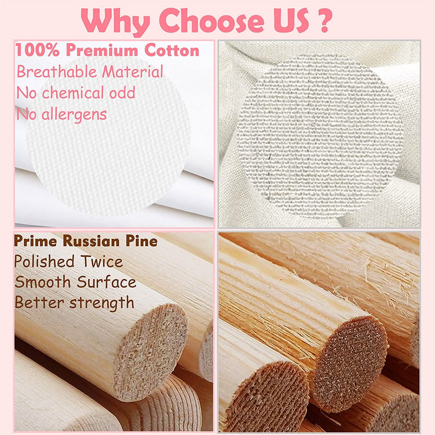 Teepee Tent for Kids - Play Tent Indoor Outdoor Cotton Canvas Toys & Games - DailySale