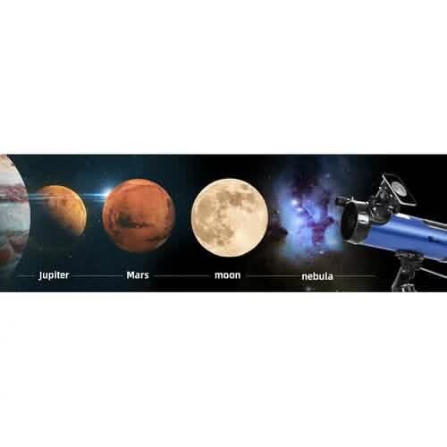 Telescope for Beginner 114mm Aperture 500mm AZ Mount Astronomical Reflector Sports & Outdoors - DailySale