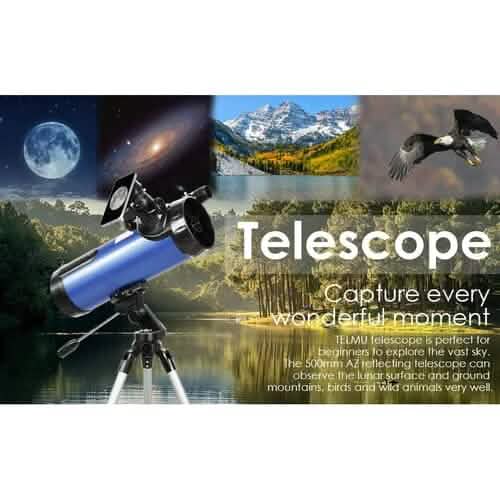 Telescope for Beginner 114mm Aperture 500mm AZ Mount Astronomical Reflector Sports & Outdoors - DailySale