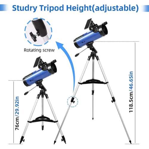 Telescope for Beginner 114mm Aperture 500mm AZ Mount Astronomical Reflector Sports & Outdoors - DailySale