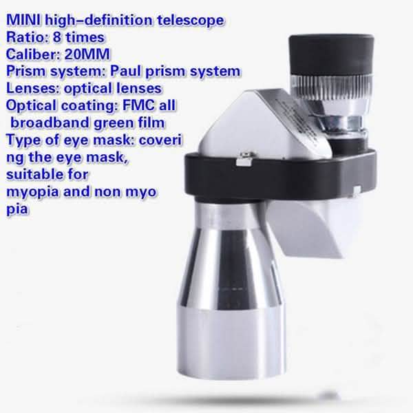 Telescope Single Barrel Pocket 8x20 Monocular Telescope Everything Else - DailySale