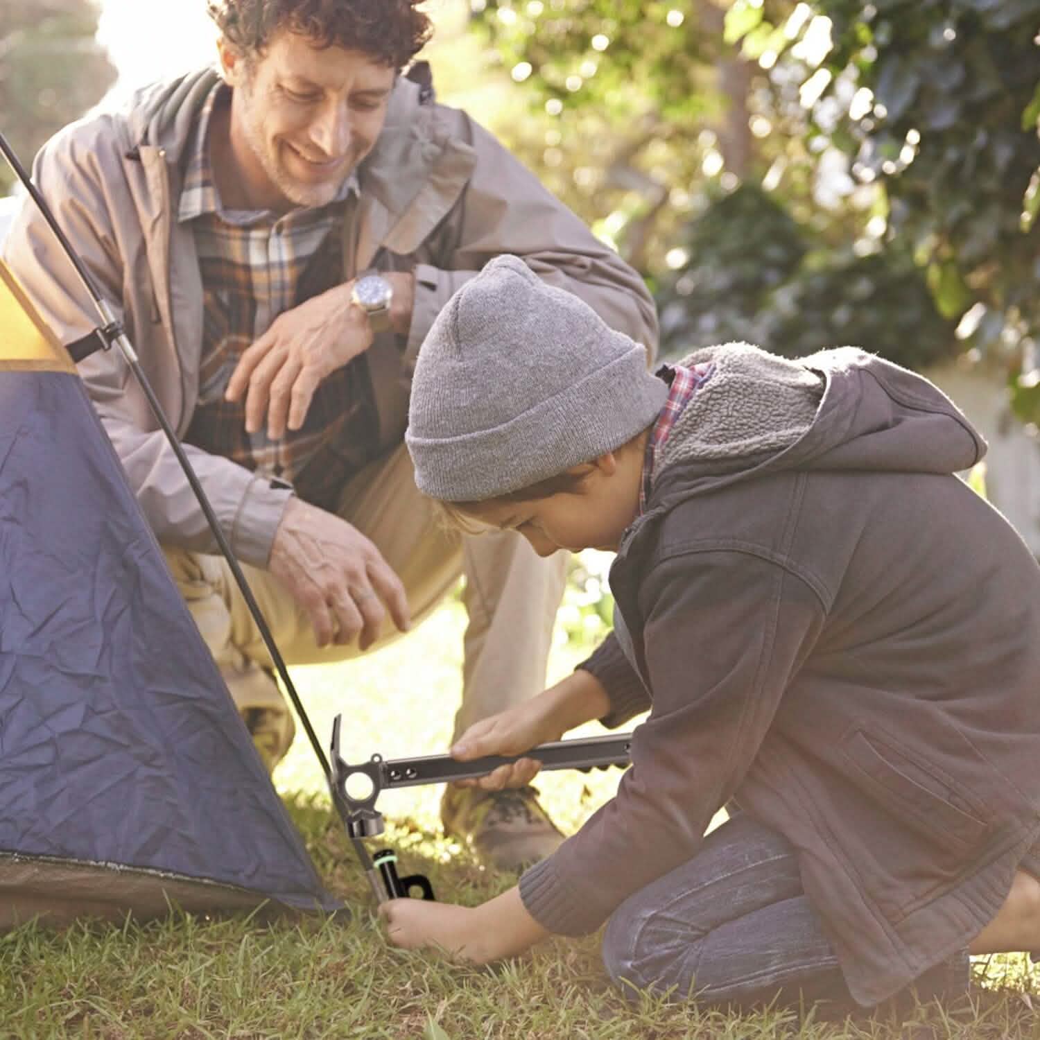 Tent Stakes Camping Hammer Set Sports & Outdoors - DailySale