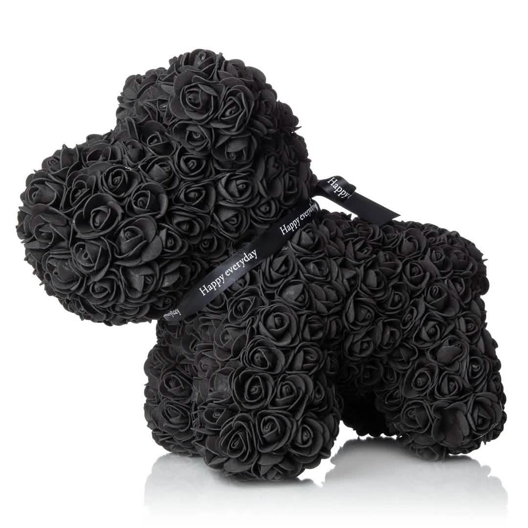 The Forever Handmade Rose Petal Puppy Furniture & Decor Black - DailySale