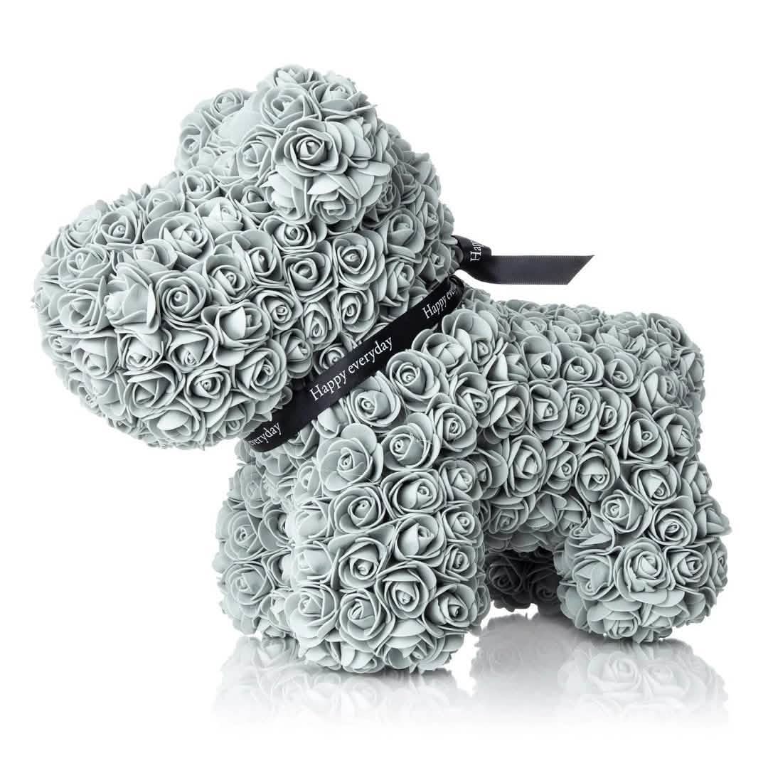 The Forever Handmade Rose Petal Puppy Furniture & Decor Gray - DailySale