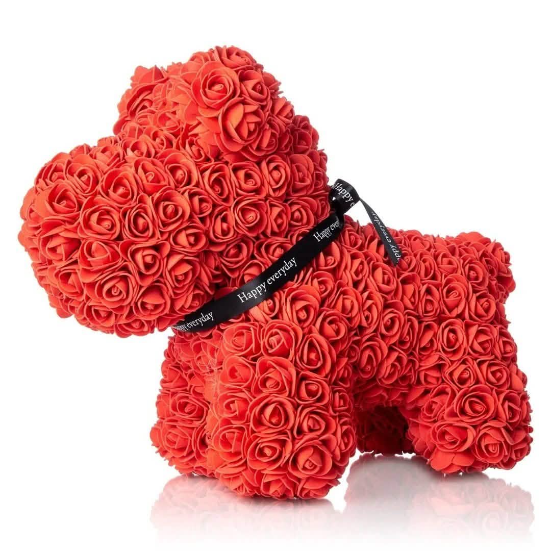 The Forever Handmade Rose Petal Puppy Furniture & Decor Red - DailySale