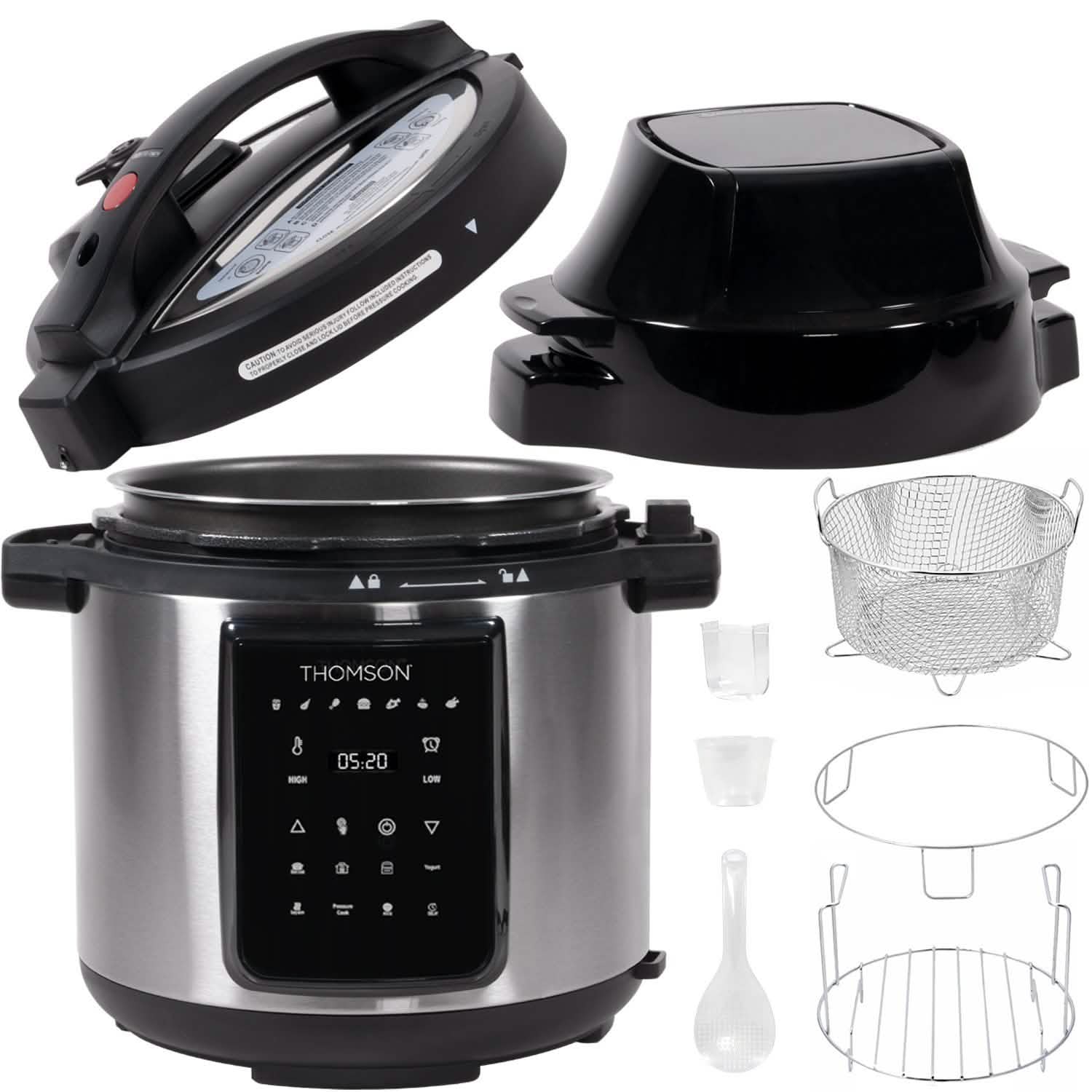 Thomson 9-in-1 Pressure, Slow Cooker, Air Fryer and More, with 6.5 QT Capacity Kitchen & Dining - DailySale