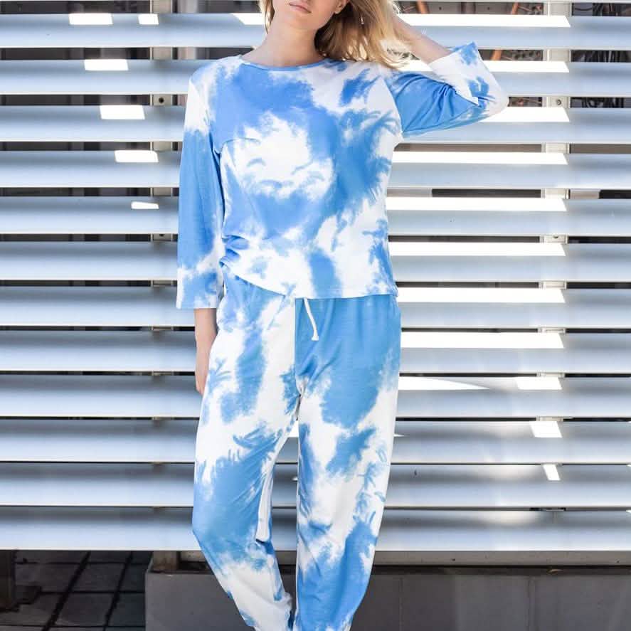 Tie Dye Sweatsuit Women's Clothing - DailySale