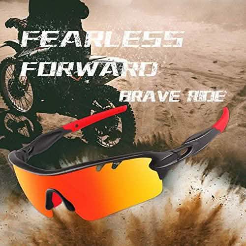 Toneoesol Polarized Sports Sunglasses with 5 Interchangeable Lenses Sports & Outdoors - DailySale