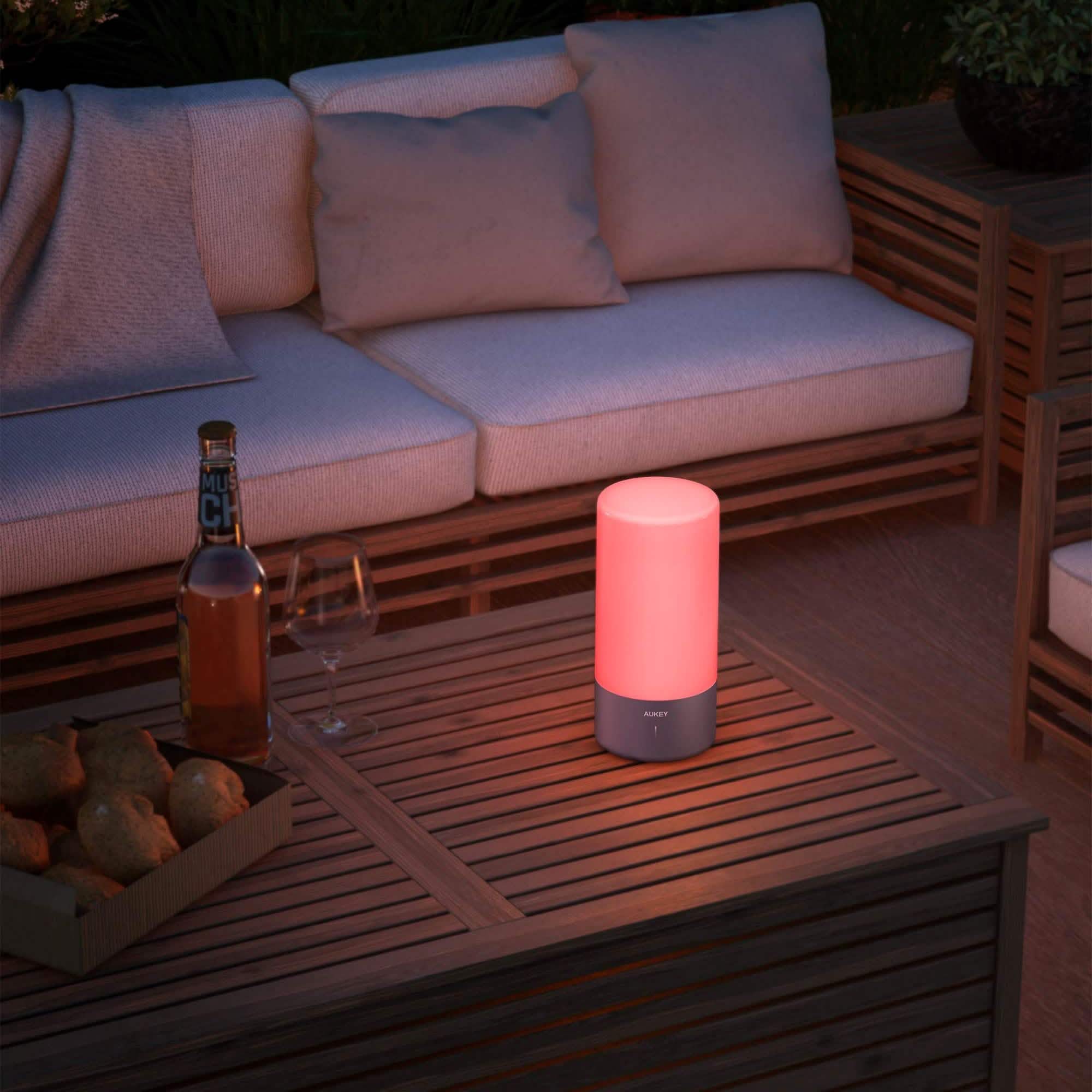 Touch Sensor Color Changing RGB Dimmable Table Lamp Indoor Lighting - DailySale