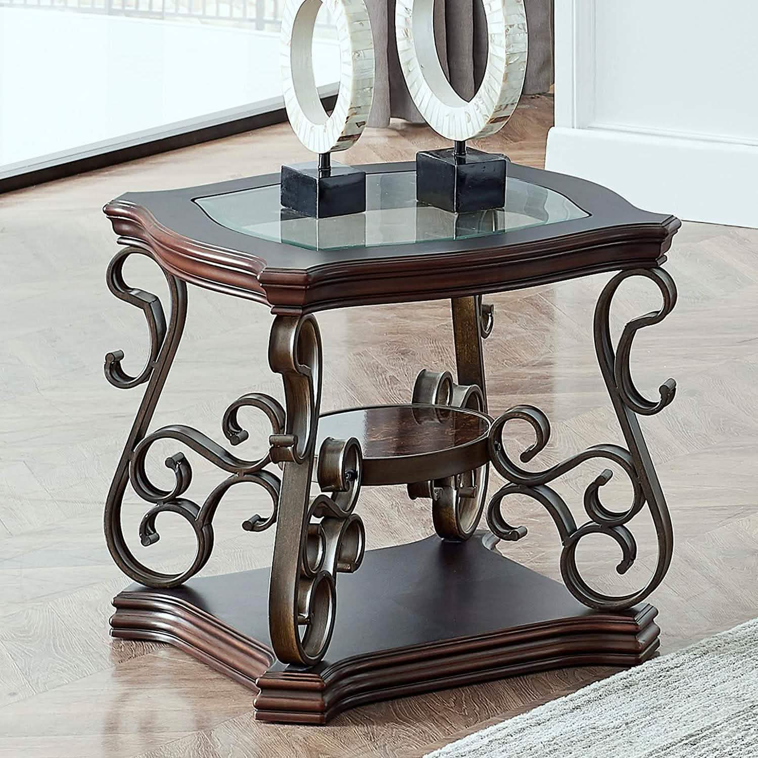 Traditional End Table Accent Bedside Nightstand Furniture & Decor - DailySale