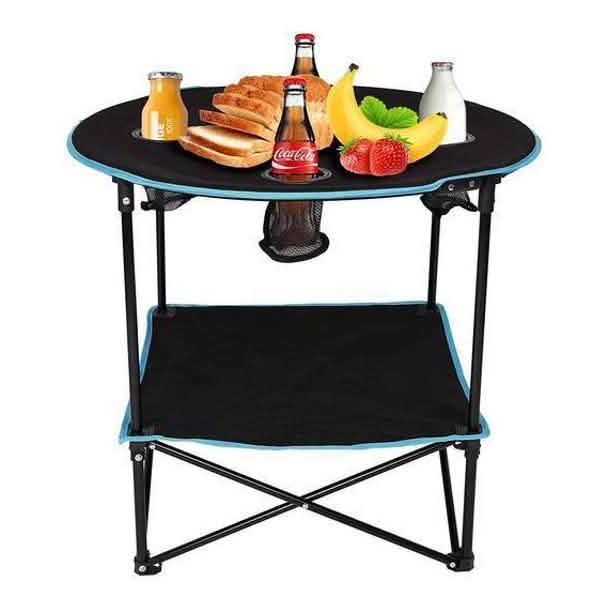 Travel Camping Picnic Collapsible Round Table Sports & Outdoors - DailySale