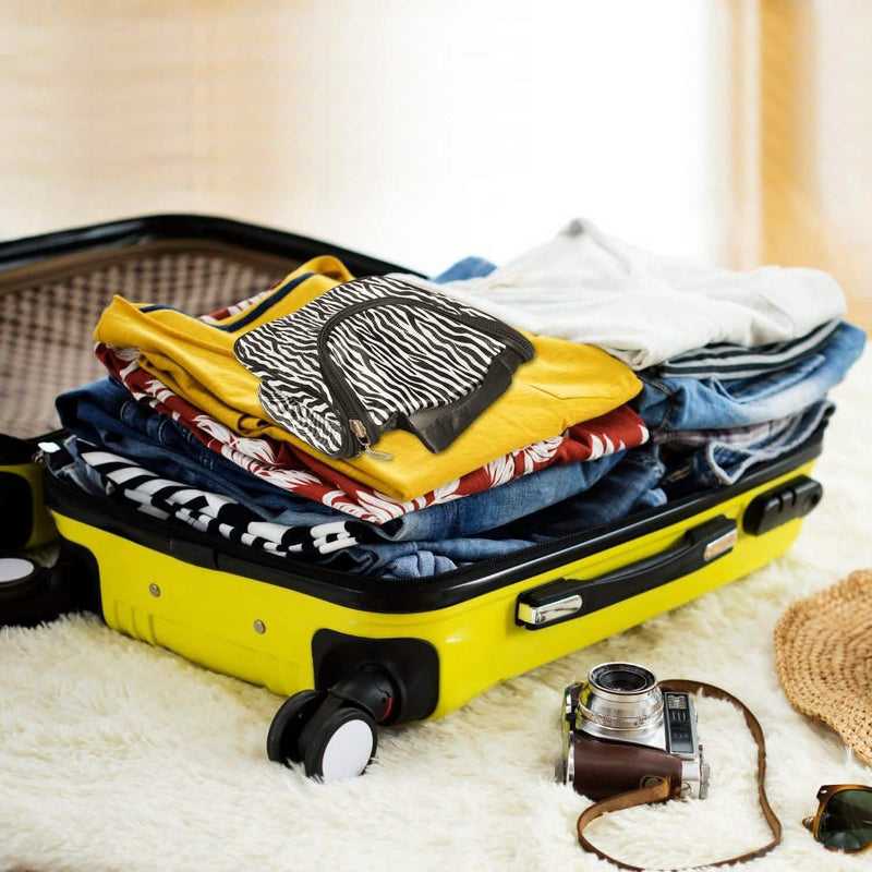 Travel Makeup Bag Portable Cosmetic Organizer with Cosmetic Mirror Bags & Travel - DailySale
