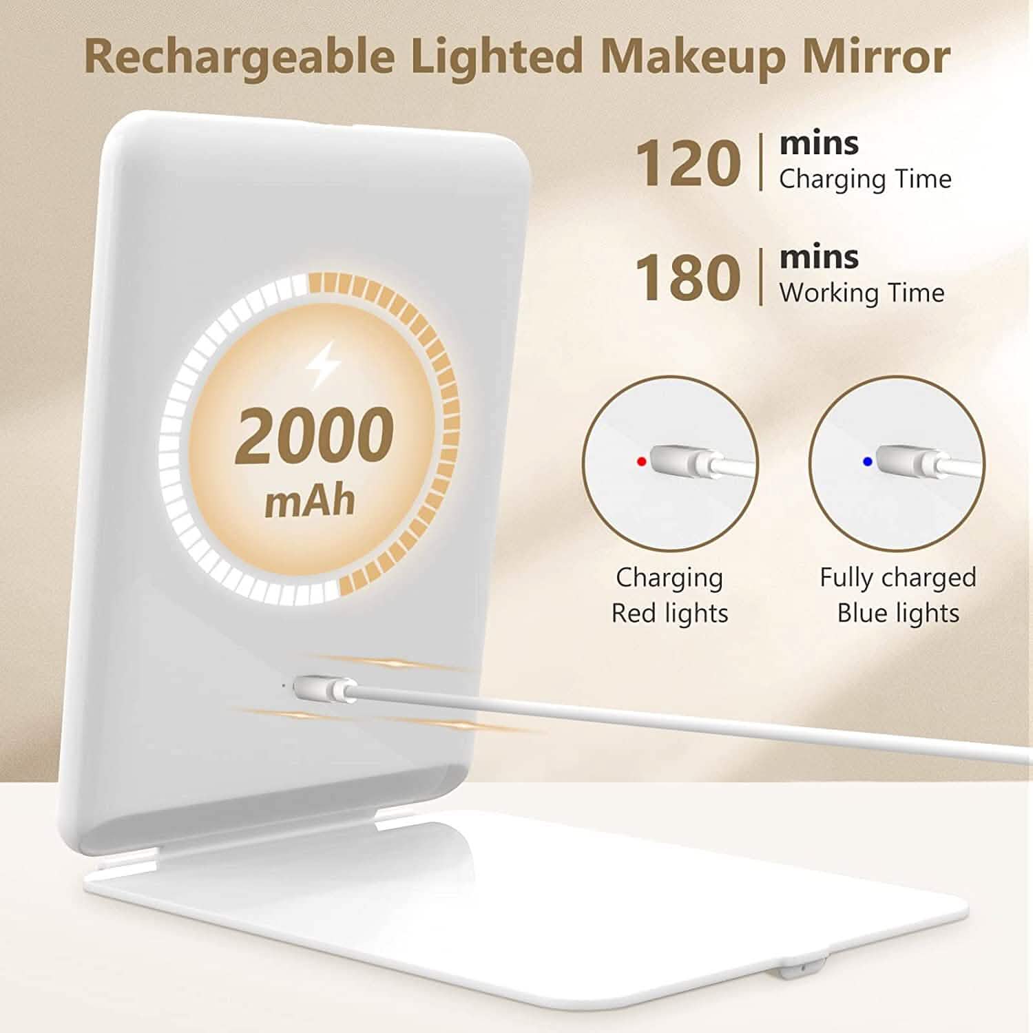 Travel Makeup Mirror with 10X Magnifying Mirror Beauty & Personal Care - DailySale