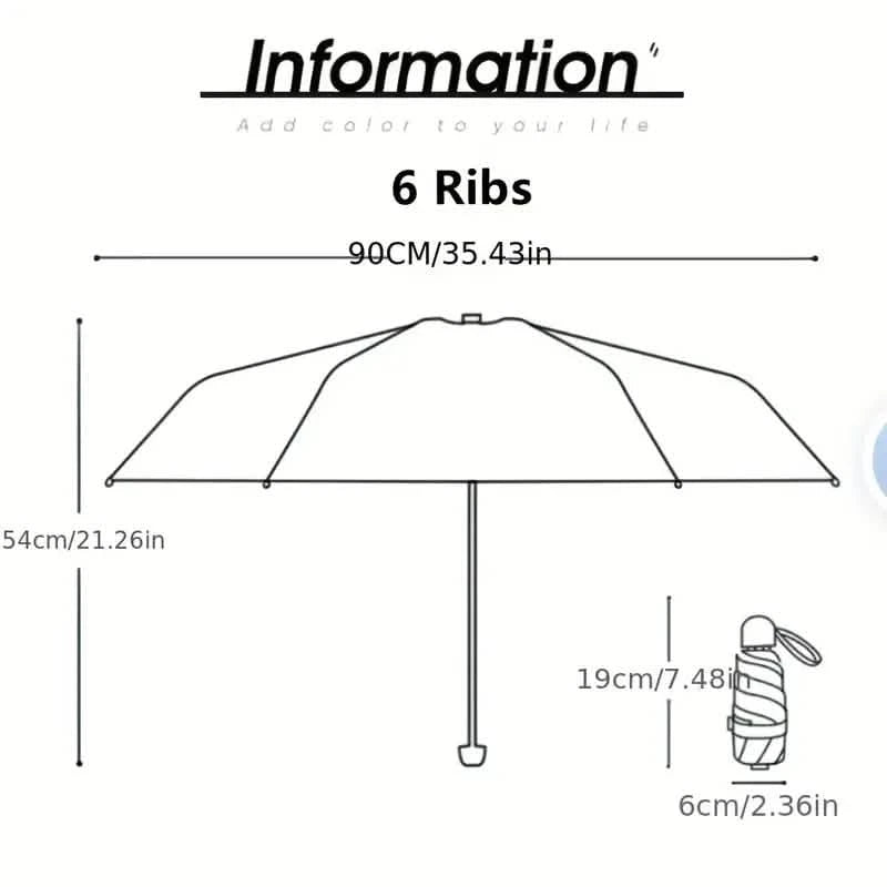 Travel Mini Umbrella for Purse Sports & Outdoors - DailySale