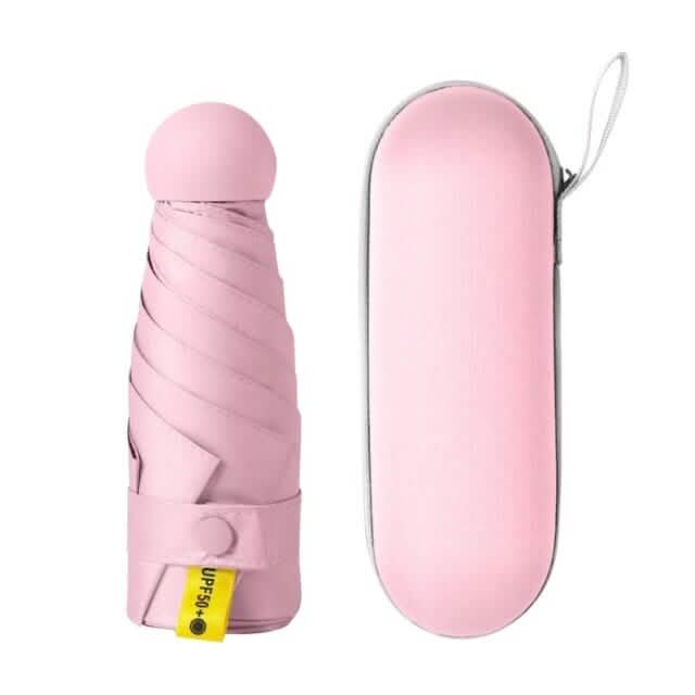 Travel Mini Umbrella for Purse Sports & Outdoors Pink - DailySale