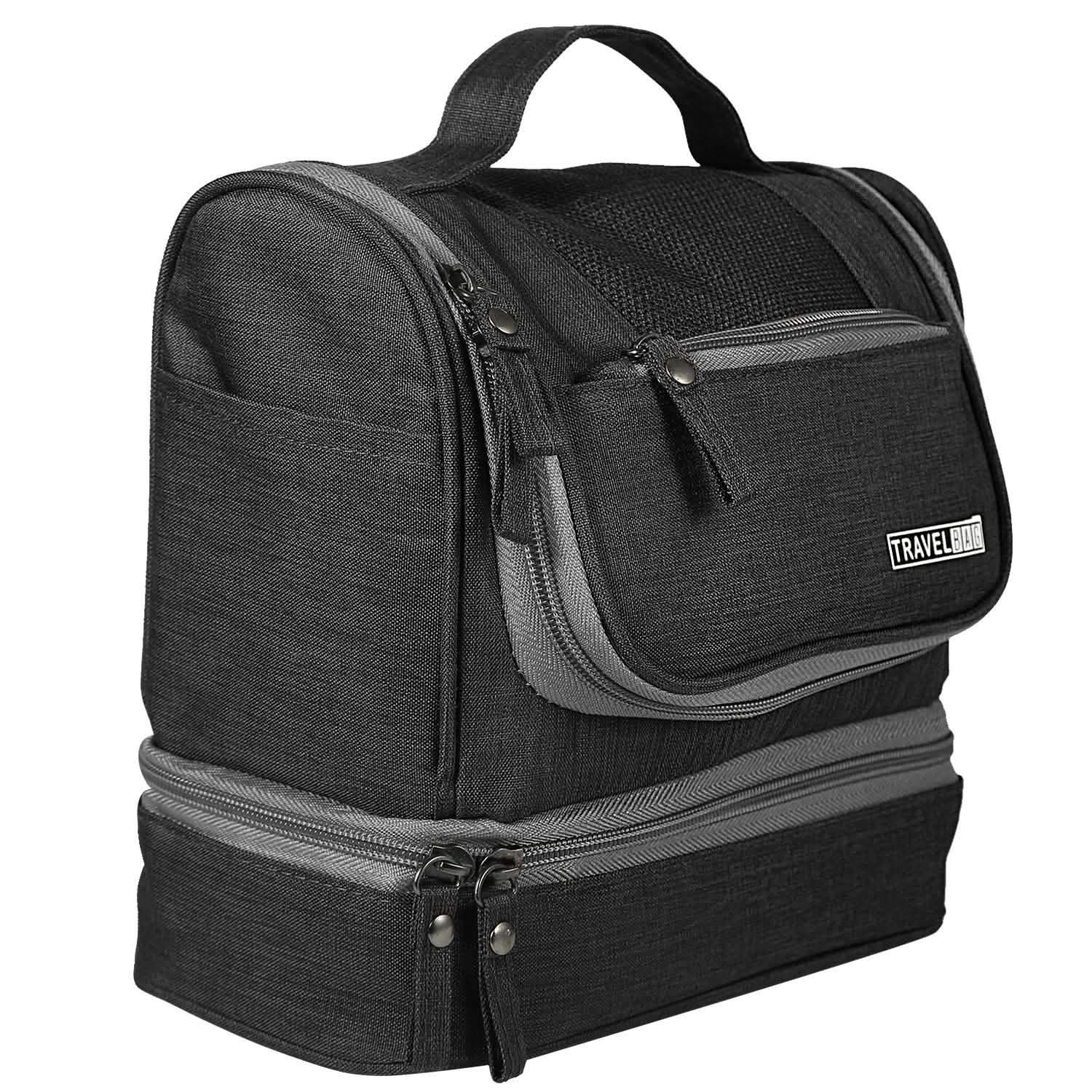 Travel Toiletry Cosmetic Bag Bags & Travel Black - DailySale