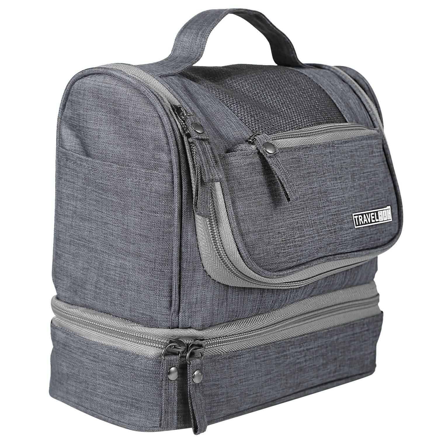 Travel Toiletry Cosmetic Bag Bags & Travel Gray - DailySale