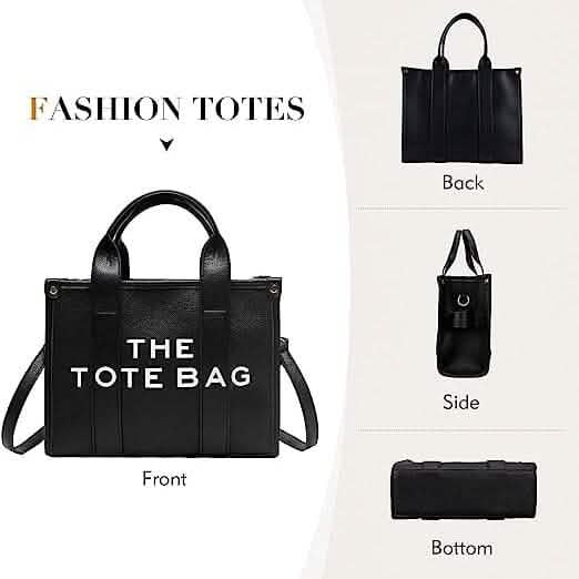 Trendy Leather Tote Bag Small Personalized Top Handle Crossbody Handbags Bags & Travel - DailySale