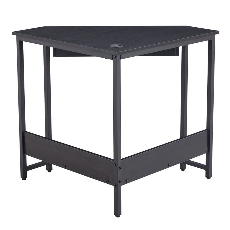 Triangle Computer Desk, Smooth Keyboard Tray& Storage Shelves Furniture & Decor - DailySale