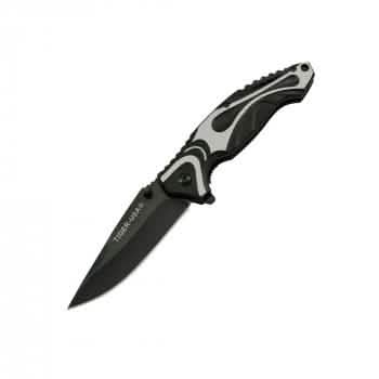 Trigger Action Stainless Steel Knife Tactical Black/Gray - DailySale