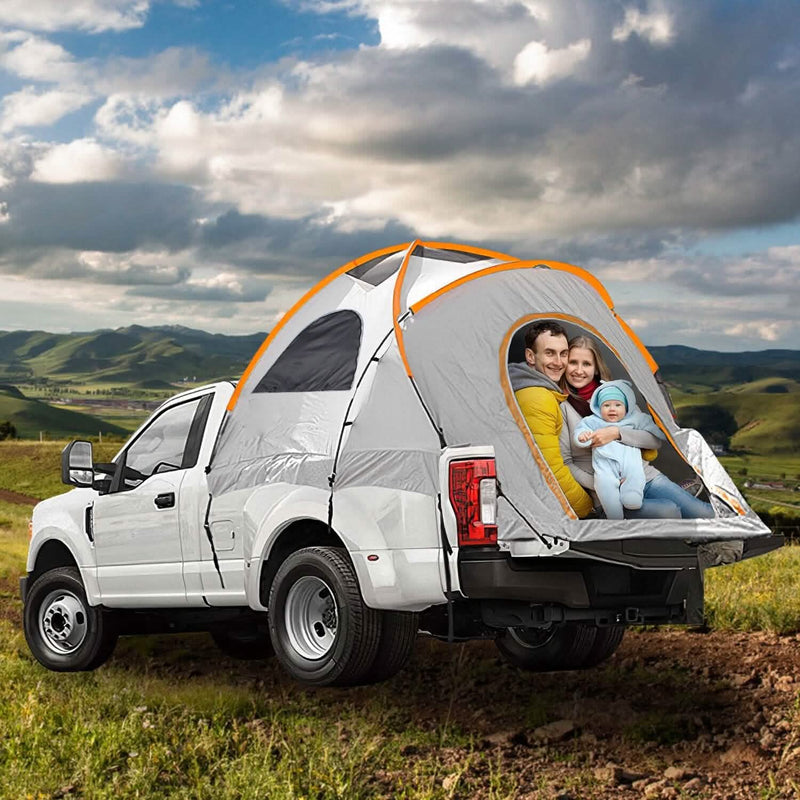 Truck Bed Tent Waterproof Windproof Pickup Truck Tent with Carry Bag Automotive - DailySale