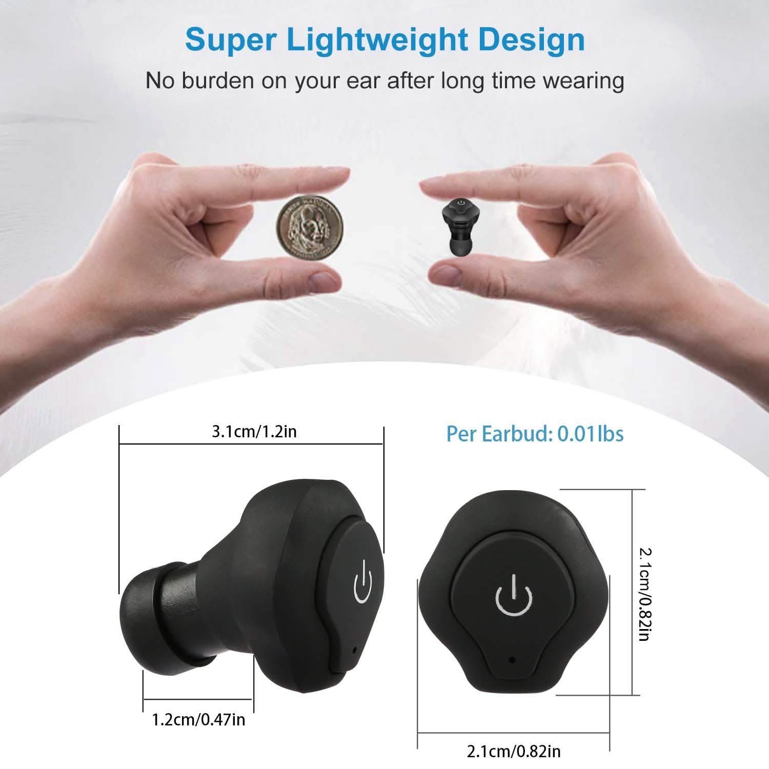 True Wireless Earbuds CSR v4.2 In-Ear Stereo Headsets Headphones & Audio - DailySale
