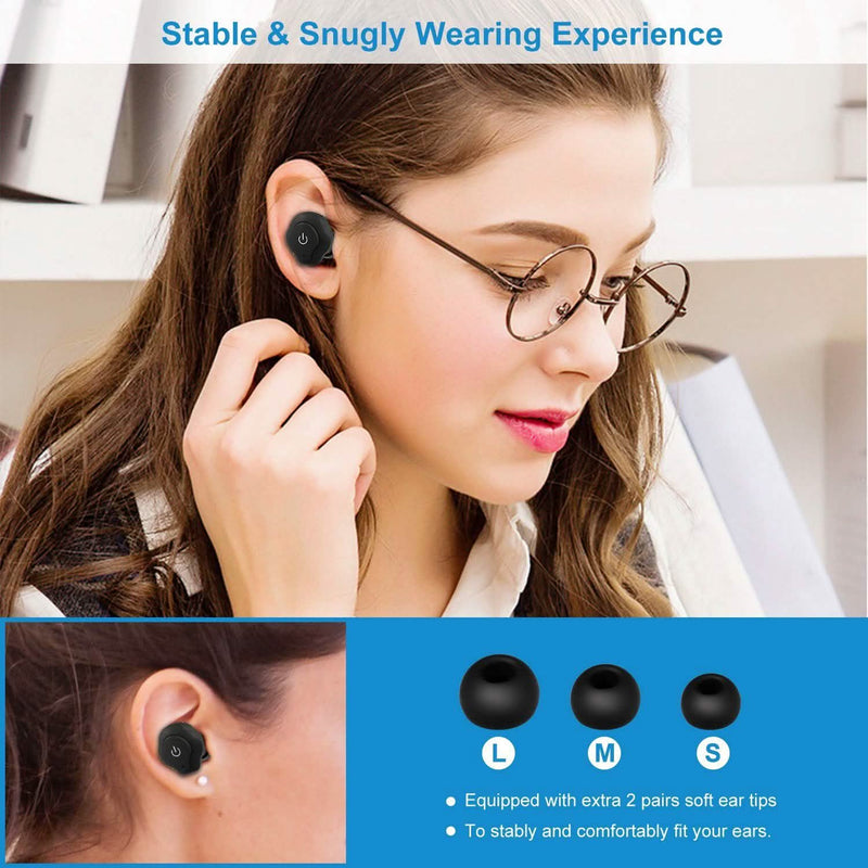 True Wireless Earbuds CSR v4.2 In-Ear Stereo Headsets Headphones & Audio - DailySale