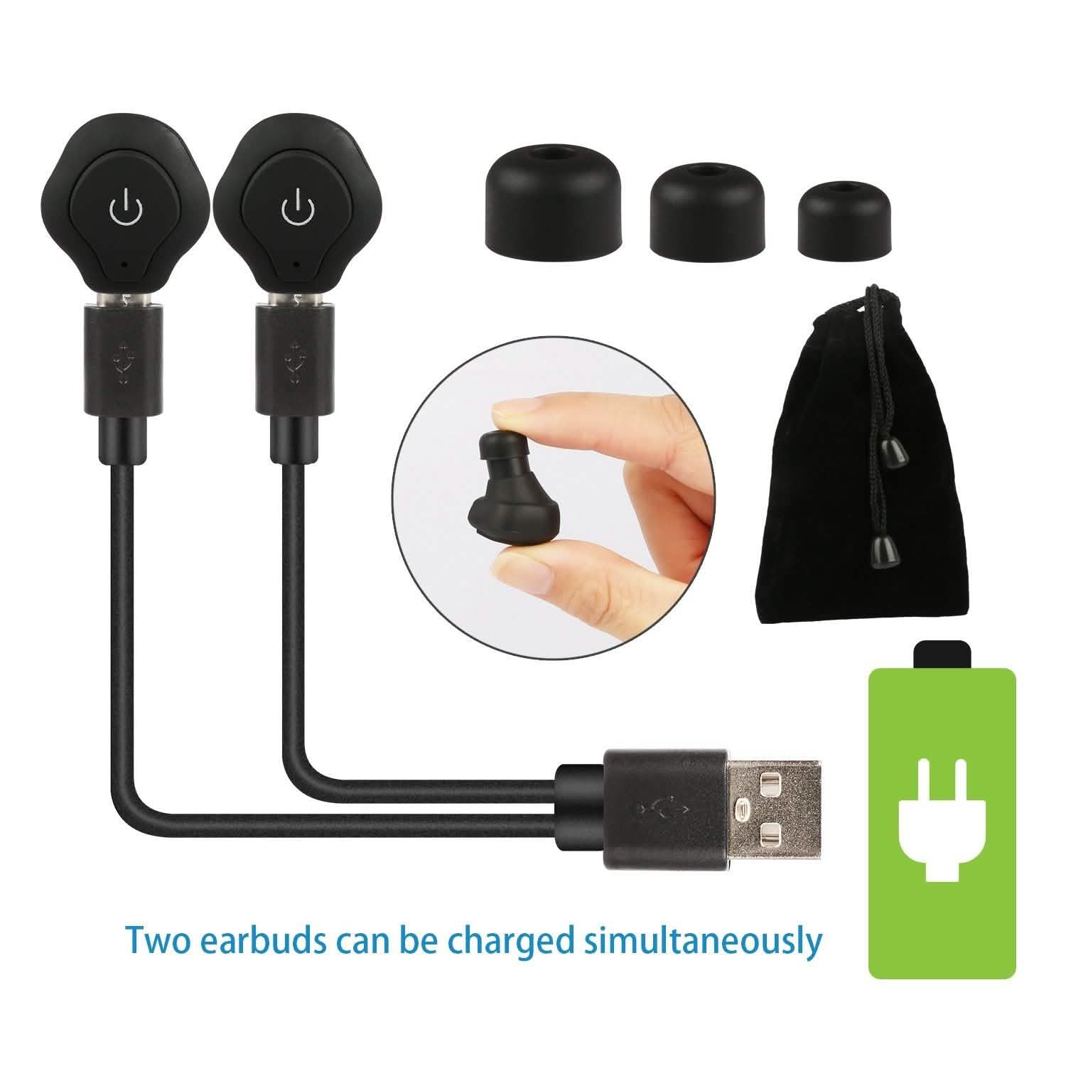 True Wireless Earbuds CSR v4.2 In-Ear Stereo Headsets Headphones & Audio - DailySale