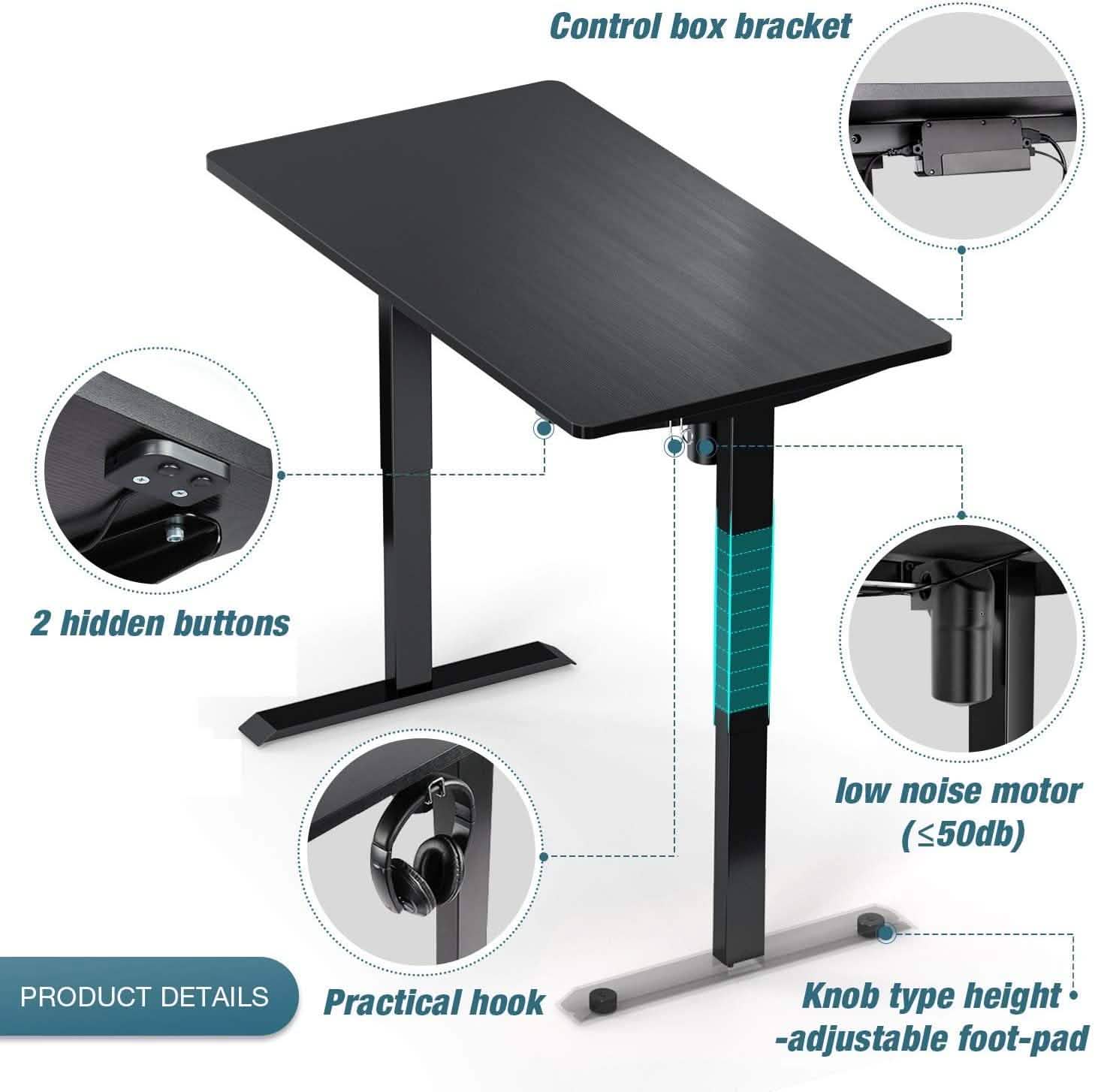 TTKK Electric Standing Desk Furniture & Decor - DailySale