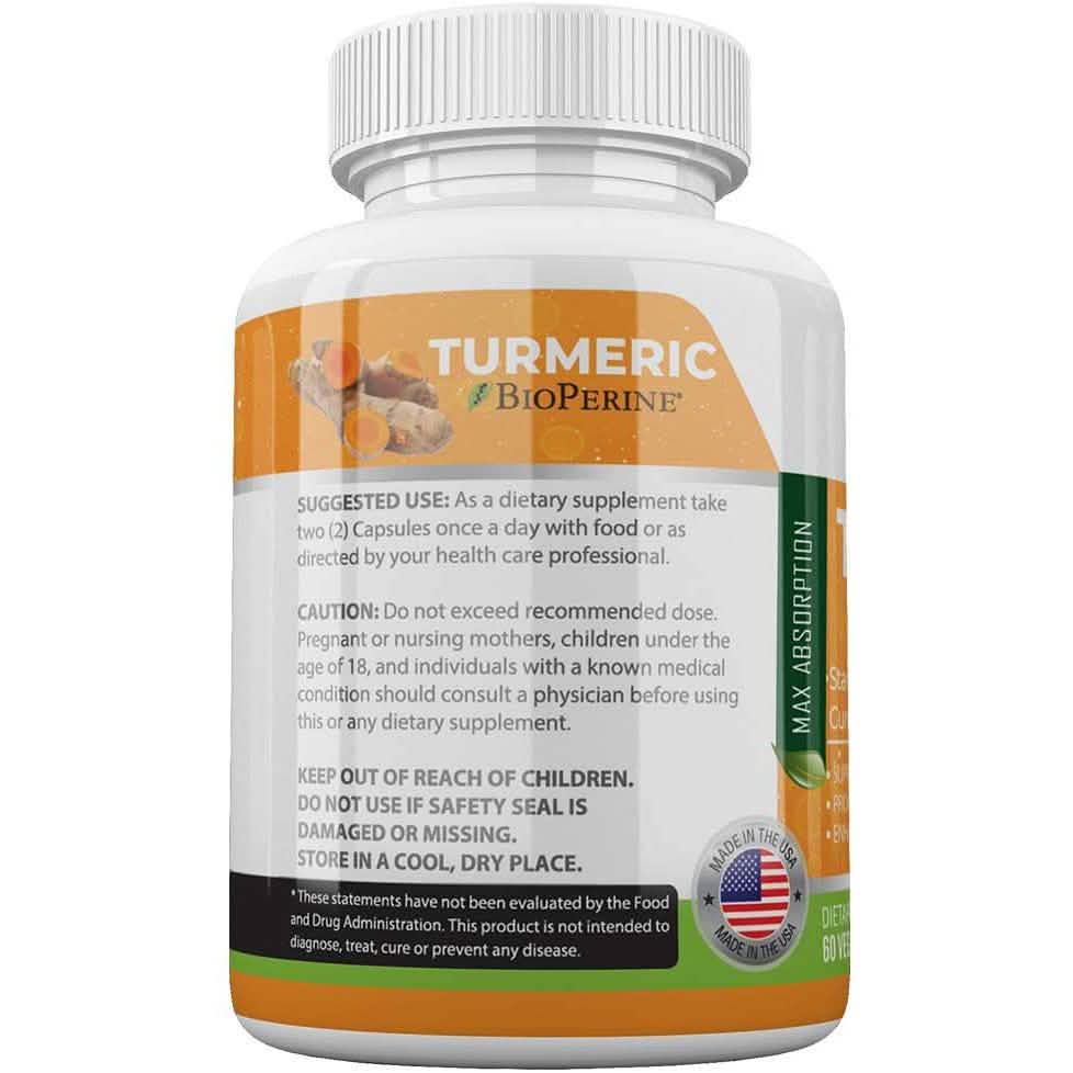 Turmeric Curcumin with BioPerine Wellness & Fitness - DailySale