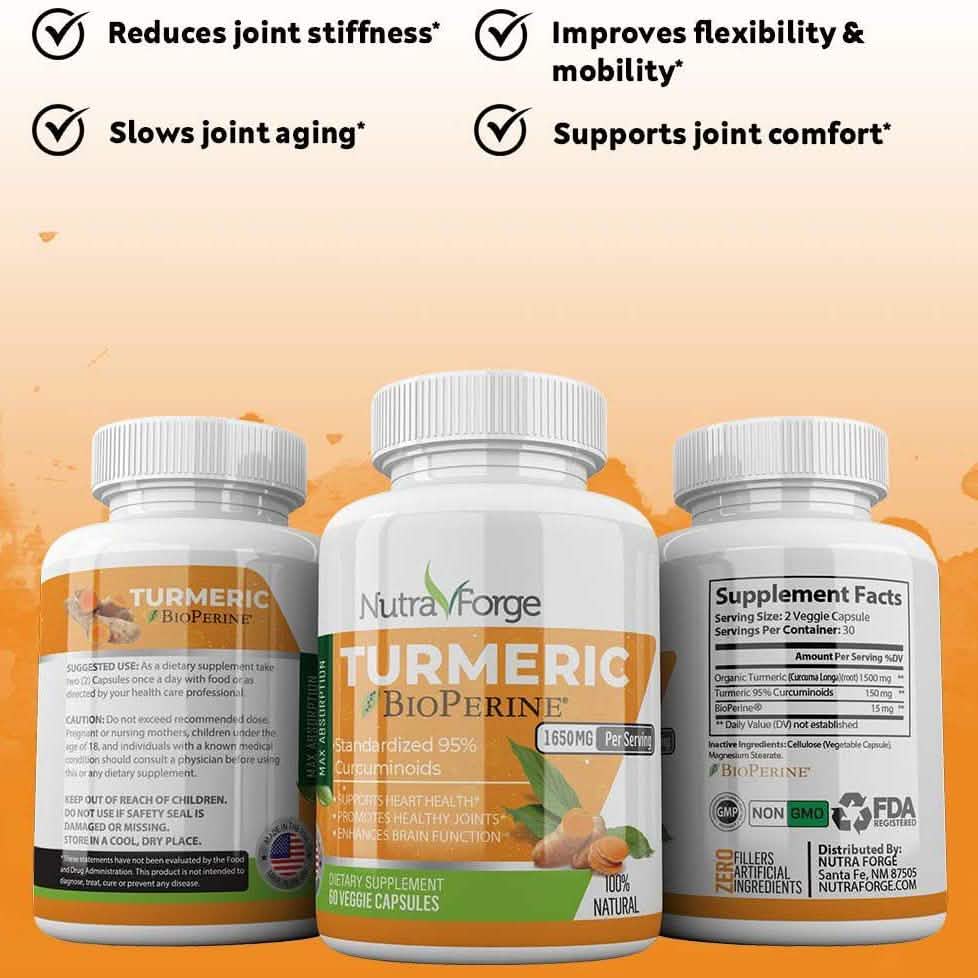 Turmeric Curcumin with BioPerine Wellness & Fitness - DailySale