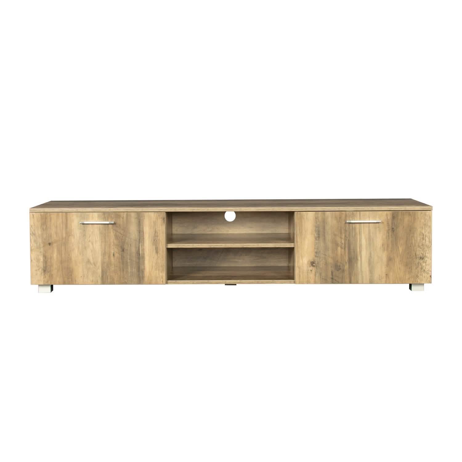 TV Stand for 65 70 Inch Flat TV Furniture & Decor Oak 1 - DailySale