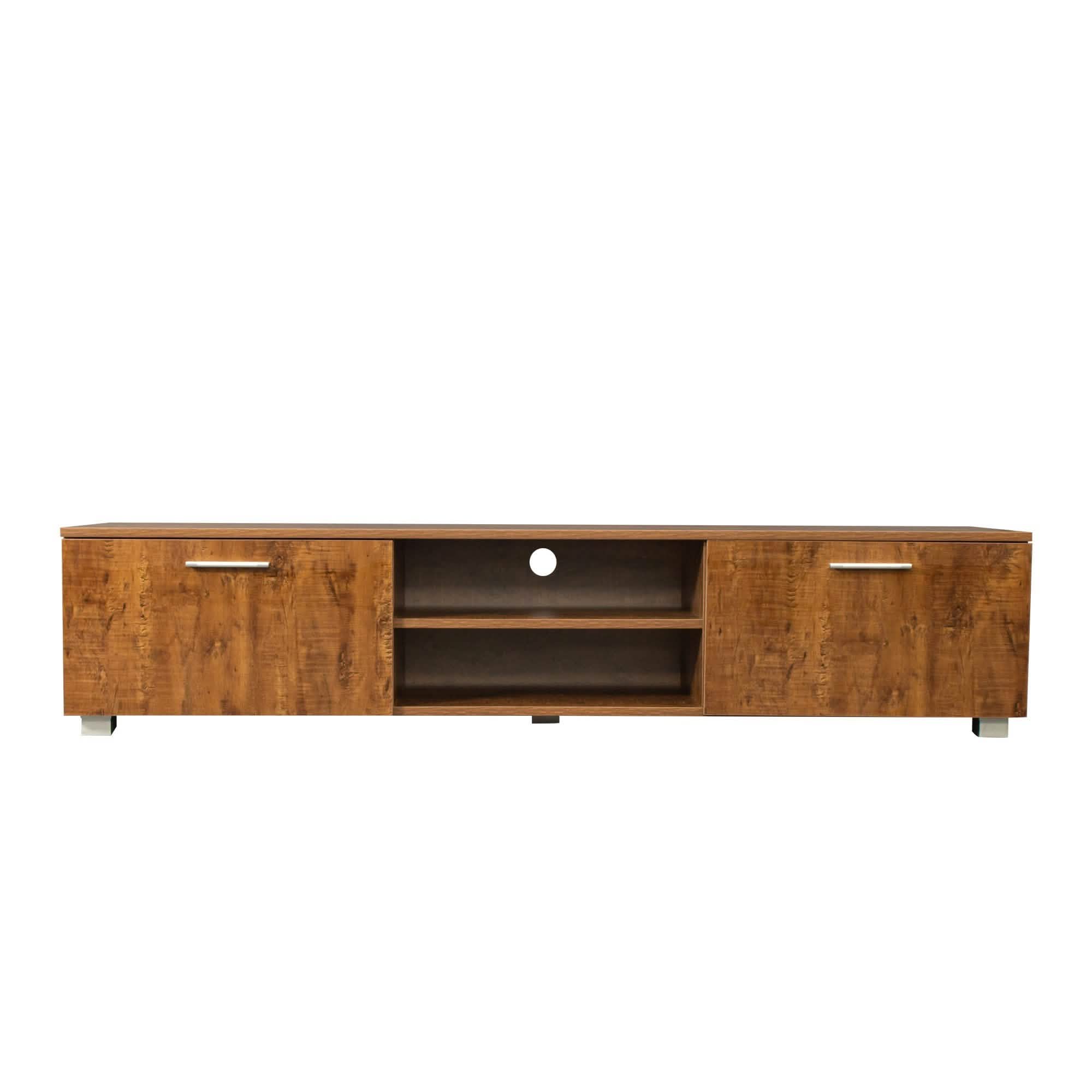 TV Stand for 65 70 Inch Flat TV Furniture & Decor Walnut 1 - DailySale